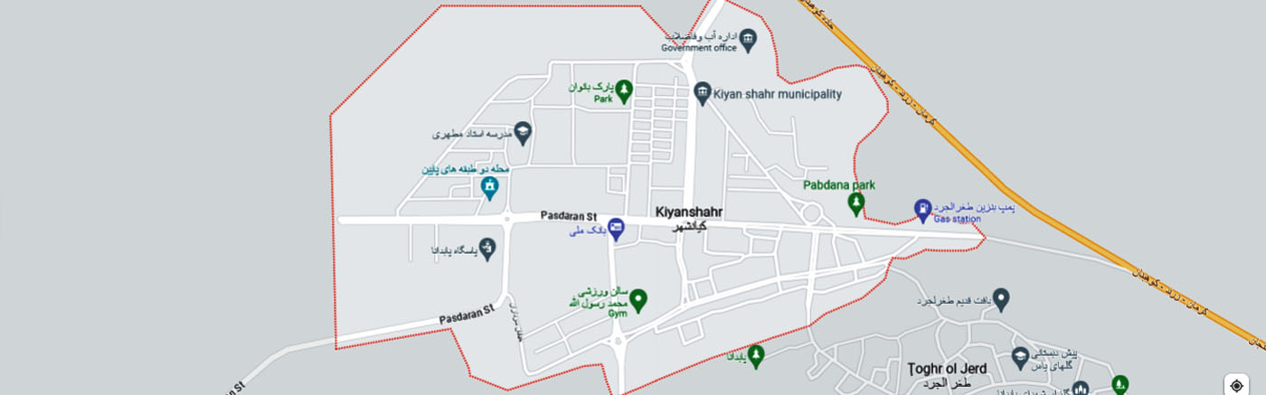 نقشه گوگل کیانشهر
