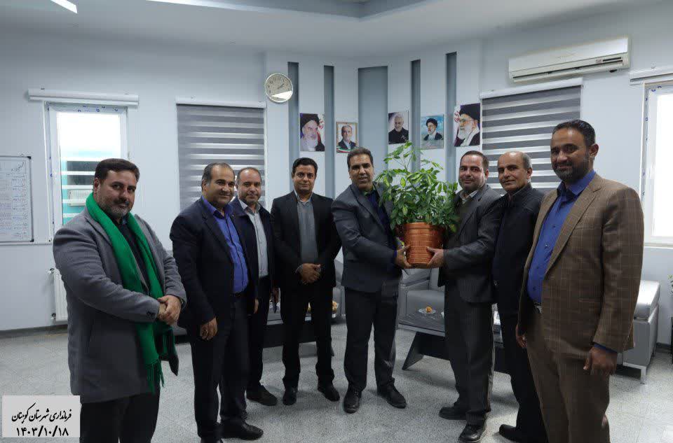 دیدار اعضای شورای شهر و شهردار کیانشهر با سرپرست فرمانداری شهرستان کوهبنان